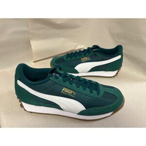 Puma Boys Easy Rider Vintage Jr Lace Up Green Size 5.5 NEW NO BOX!